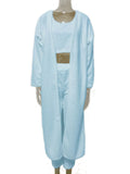 Cozy Chic Women's Winter 3-Piece Plush Pajama Set - Halter Top, High-Waisted Pants & Long Cardigan